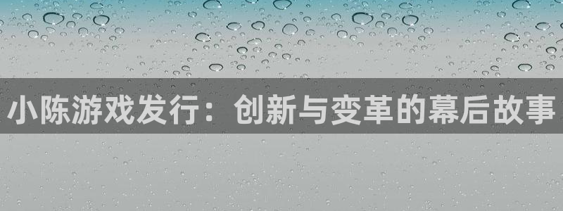 新宝GG子上市了吗：小陈游戏发行：创新与变革的幕后故事