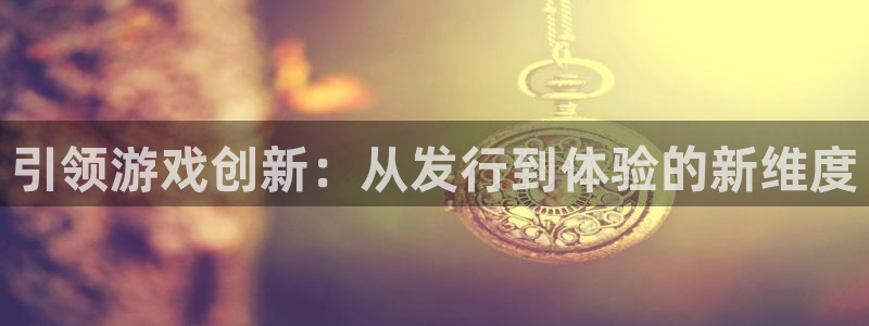 广东新宝GG：引领游戏创新：从发行到体验的新维度