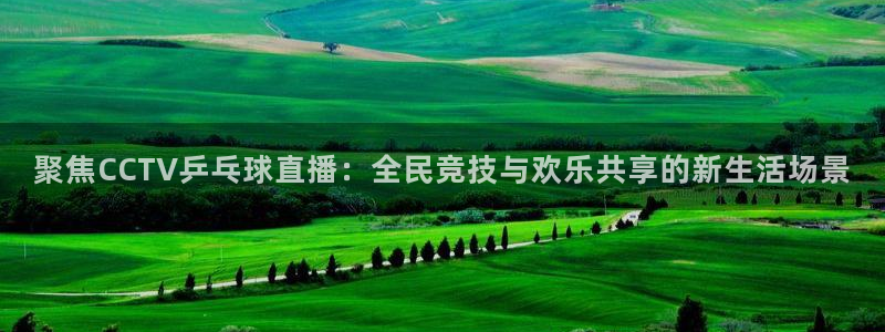 小九直播nba：聚焦CCTV乒乓球直播：全民竞技与欢乐共享的新生活场景